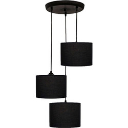 Heronia Lighting ΗΚ-03 Κρεμαστό Φωτιστικό Οροφής Τρίφωτο E27 Γκρι 14-0150