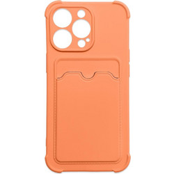 Card Armor Case Pouch Cover For Xiaomi Redmi Note 10 / Redmi Note 10S Card Wallet Silicone Armor Cover Air Bag Orange