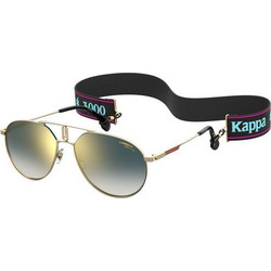 Carrera 1025/SE J5G/1V Ανδρικά Γυαλιά Ηλίου Aviator Μεταλλικά Χρυσά με Μπλε Καθρέπτη Φακό