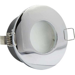 InLight Χωνευτό σποτ από χρώμιο μέταλλο 1XGU10 IP44 D:8cm (Χ0008-CH)