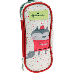 Hallmark Raccoon Κασετίνα με 2 Θήκες Λευκή 333-20141