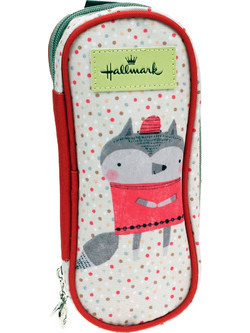 Hallmark Raccoon Κασετίνα με 2 Θήκες Λευκή 333-20141