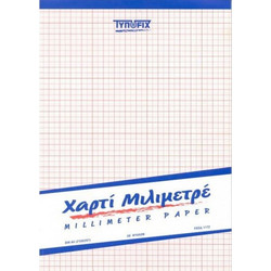 Typofix Μπλοκ Μιλιμετρέ 50 Φύλλα Α4 (1172)
