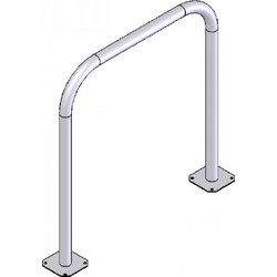 CE Μεταλλική Μπάρα Στάθμευσης Ποδηλάτων 50x80cm (003604)