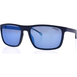 Carrera 8047/S PJP/XT Ανδρικά Γυαλιά Ηλίου Τετράγωνα Κοκάλινα Μπλε με Μπλε Καθρέπτη Φακό