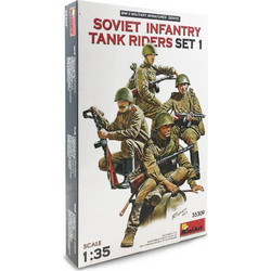 MiniArt Soviet Infantry Tank Riders Set 1 Συναρμολογούμενη Πλαστική Φιγούρα Μοντελισμού 1:35