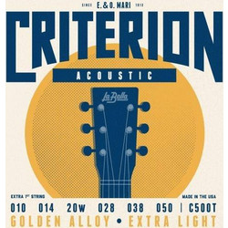 La Bella Criterion C500T Σετ 6 Χορδές Ακουστικής Κιθάρας 10-50" Extra Light Tension