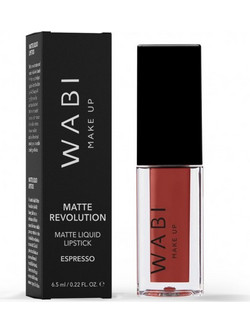 WABI Matte Revolution Espresso Liquid Κραγιόν 6.5ml