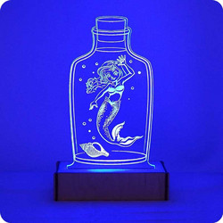 ΕΠΙΤΡΑΠΕΖΙΟ ΦΩΤΙΣΤΙΚΟ ΓΟΡΓΟΝΑ PLEXIGLASS ME LED ΚΑΙ ΞΥΛΙΝΗ ΒΑΣΗ (16x26cm)