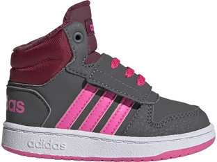 Adidas Hoops 2.0 Παιδικά Sneakers Μποτάκια Ανθρακί GZ7798