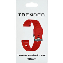 Trender TR-SL20RD Λουράκι Σιλικόνης Red (Universal 20mm)