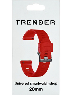 Trender TR-SL20RD Λουράκι Σιλικόνης Red (Universal 20mm)