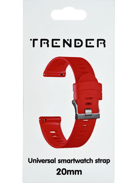 Trender TR-SL20RD Λουράκι Σιλικόνης Red (Universal 20mm)