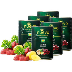 Nuevo Super Premium Senior Grain Free with Lamb & Potato 6x800gr