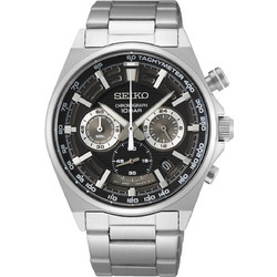 Seiko Conceptual Ανδρικό Ρολόι Χρονογράφος με Ασημί Μεταλλικό Μπρασελέ SSB397P1
