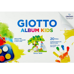 Μπλοκ Ακουαρέλας Album Paint Kids 200gr/m2 21x29.7cm A4 20 φύλλα, Canson - Giotto