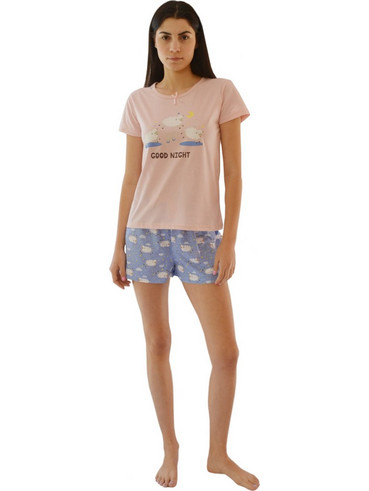 BONITO Σετ Γυναικείες Πιτζάμες Χειμωνιάτικες Fleece Ροζ