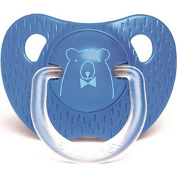 Suavinex Evolution Ορθοδοντική Πιπίλα Σιλικόνης 6-18m Αρκουδάκι Μπλε