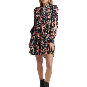 Superdry D2 Studios Cupro Peplum Mini Φόρεμα Floral W8011165A-7YV Superdry D2 Studios Cupro Peplum Mini Φόρεμα Floral W8011165A-7YV