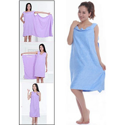 Magic Towel Bath Towel Clothes Beach Towel Dress for Adults, Size: 150 x 80cm(Blue) (OEM)