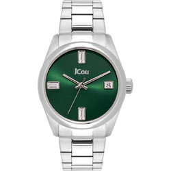 Jcou Emerald II Γυναικείο Ρολόι με Ασημί Μεταλλικό Μπρασελέ JU19061-2