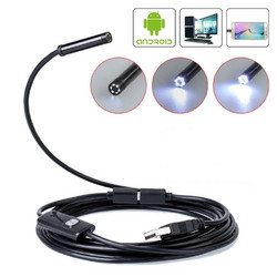 Micro USB Ενδοσκοπική Αδιάβροχη Κάμερα Μικροσκόπιο 5m με Φωτισμό 6x LED - OEM HY001
