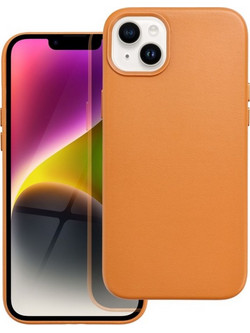 Leather Mag Cover Θήκη για iPhone 14 Plus Orange