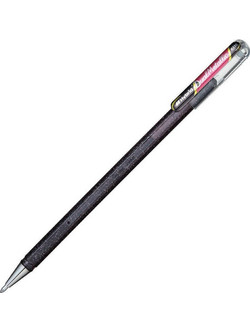Pentel Dual Metallic Στυλό Gel 1mm Μαύρο με Glitter