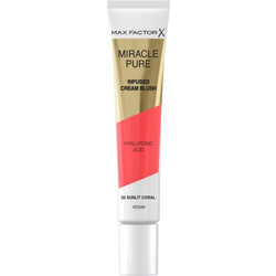 Max Factor Miracle Pure 02 Sunlit Coral Cream Blush Lip & Cheek