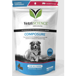 VetriScience Calm & Confident Συμπλήρωμα Διατροφής Σκύλου για Διαχείριση Άγχους & Στρες 120 Δισκία