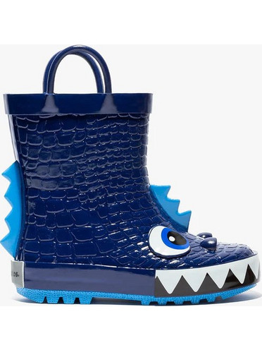 Conguitos - Blue Dinosaur Rain Boots Rubber Γαλότσες Μπλε