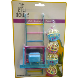 Happy Pet Bird Ball Ladder Perch