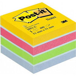 Αυτοκόλλητα Χαρτάκια 3M Post-it 51 x 51 mm Ultra Αποχρώσεις (400 Φύλλα) (2051U) (MMM2051U)