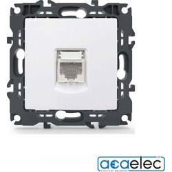 Aca PRIME Πρίζα Δικτύου 1xRJ45, CAT6, UTP, IP20 - 1000113201