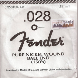 Fender Χορδή Ηλεκτρικής Κιθάρας Nickel Plated Steel 28"