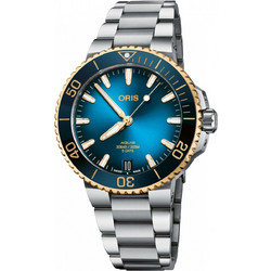 Oris Aquis Ανδρικό Ρολόι Αυτόματο με Ασημί Μεταλλικό Μπρασελέ 0140077696355-0782209PEB