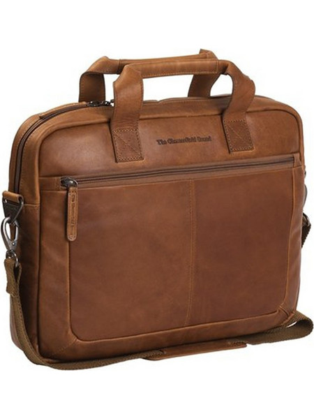 Δερμάτινη Επαγγελματική Τσάντα Chesterfield Calvi C40.103331, Κονιάκ