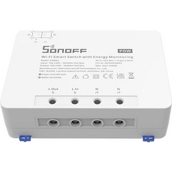Smart διακόπτης παρακολούθησης ισχύος SONOFF POWR3 WiFi 25A λευκός με προστασία από υπερφόρτωση - POWR3