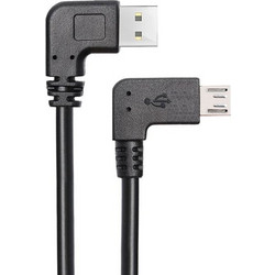 Καλώδιο POWERTECH CAB-U133 USB σε USB Micro-B 90 Dual Easy USB μήκους 1m - CAB-U133