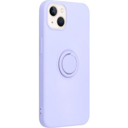 SILICONE RING Case for IPHONE 14 violet