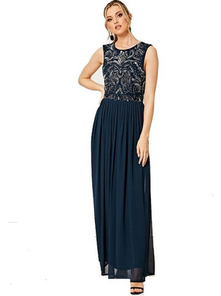 Angeleye Maxi Βραδινό Φόρεμα Μπλε M019931