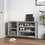 vidaXL Παπουτσοθήκη Ξύλινη Γκρι Μ102xΠ36xΥ60cm 819754