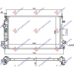 Ψυγειο 1.9 Ttid (65x42) Saab 9.3 07-12 - 701206330