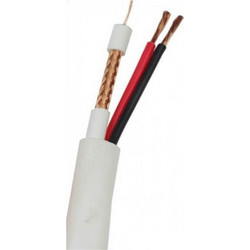 Καλώδιο Κάμερας RG59+2P - Kουλούρα 100m - White CCTV-4210W