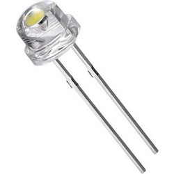 100pcs 8mm 0.25W straw hat White