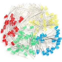 3mm LED Red, Green, Blue, White, Yellow each 100pcs, total 500pcs