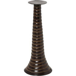 Κηροπήγιο καφέ αντικέ 43cm Espiel VAL5037