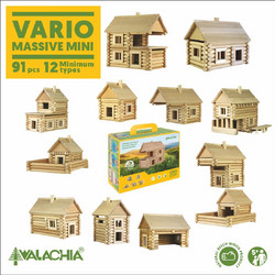 Walachia Vario Massive Mini Κατασκευή Ξύλινα Σπιτάκια 12 Σχέδια W31