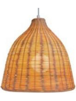 Timber Destyle Boho Κρεμαστό Φωτιστικό Οροφής Καμπάνα Μονόφωτο E27 Καφέ SX-8122