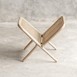 RAVENNA Βάση Περιοδικών Από Φυσικό Rattan Booky Natural 49 x 45 x 40